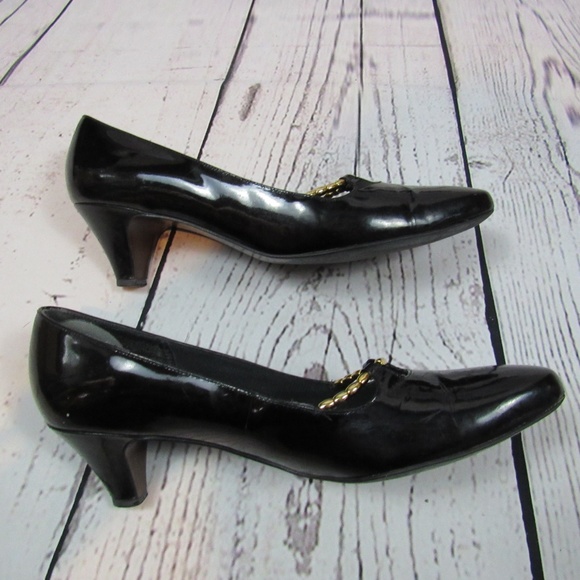 Selby Comfort black patent leather kitten heels - Picture 4 of 8